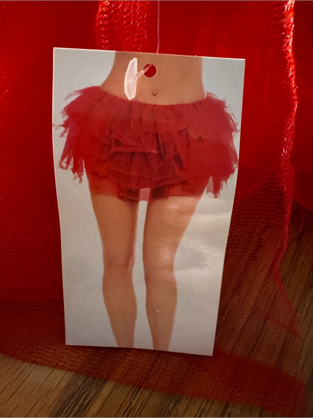 NWT Red Peticoat Tulle Skirt Size Small/Medium Body Rage Brand